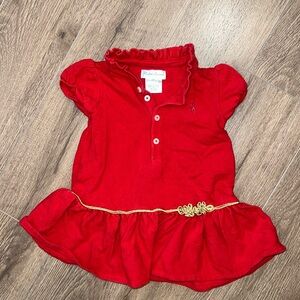 Ralph Lauren Size 6 Month Red Dress